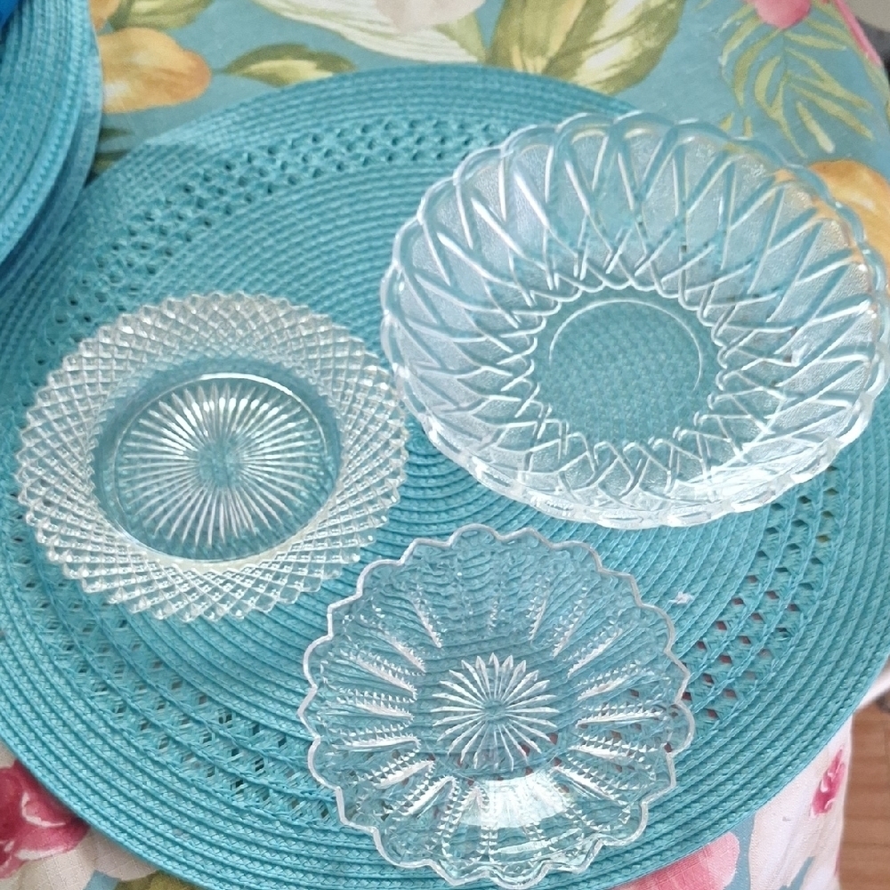 Indiana Glass Clear Pretzel  Anchor Hocking Bundle